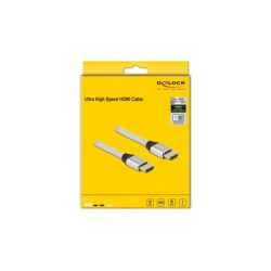 Delock Kabel 8K 60Hz HDMI - HDMI, 2 m, Silber