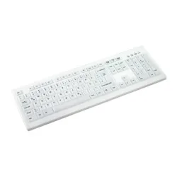 Active Key - Desinfizierbare Tastatur - Schweiz, Weiss