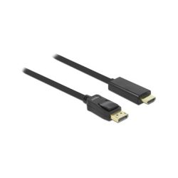Delock DisplayPort / HDMI Anschlusskabel DisplayPort Stecker, HDMI-A Stecker 2 m Schwarz 82587 dreifach geschirmt,