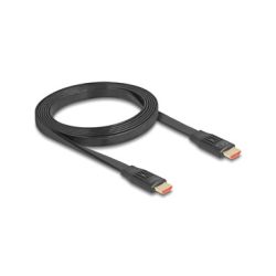 Delock HDMI Anschlusskabel HDMI-A Stecker 2 m Schwarz 81002 8K UHD, vergoldete Steckkontakte, eARC HDMI-Kabel