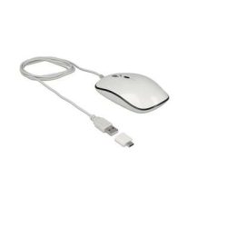 DeLock - 12532 Maus Beidhändig USB Typ-A Optisch 3200 DPI, Weiss