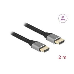 Delock Kabel 8K 60Hz HDMI - HDMI, 2 m, Grau