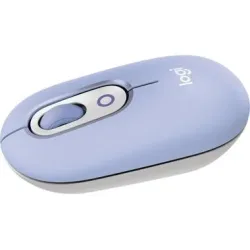 LOGITECH POP mit personalisierbarem Emoji Maus, Kabellos, 4000 dpi, Optisch Leuchtdioden, Lilac