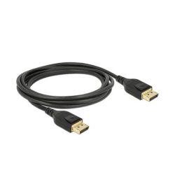 Delock DisplayPort Anschlusskabel DisplayPort Stecker 2 m Schwarz 85660 vergoldete Steckkontakte, verdrillt, dreifach