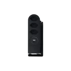 Steffen Steckdosenleiste | 3x Typ13 | 1x USB C+A | schwarz