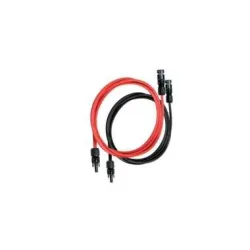 UNITECK Anschlusskabel Set 2 x 10m 4 mm^2 - Rot / Schwarz