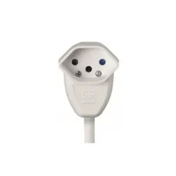 Steffen Steckdosenleiste Variabl 8xT13 3m mit Schalter + Dreh-Winkelstecker Mister T weiss