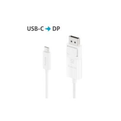 PureLink - Kabel IS2220-015 USB Type-C - DisplayPort, Weiss, One Size