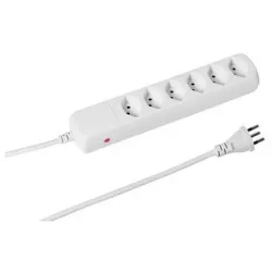 STEFFEN Steckdosenleiste 207605216 C POWER EASY 1.5m, 6xT13, weiss