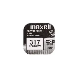 Maxell Europe LTD. Knopfzelle 317 SR516SW , 10 Stück