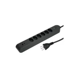 STEFFEN Steckdosenleiste IQ 6 x T13, USB-A+C Anthrazit, 3 m Kabel