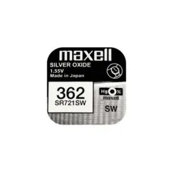 Maxell Europe LTD. Knopfzelle 362 SR721SW , 10 Stück