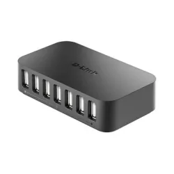 D-Link DUB-H7/E USB-Hub 7 Port USB-A USB 2.0 480 MBit/s mit Schnellladeport Schwarz DUB-H7/E