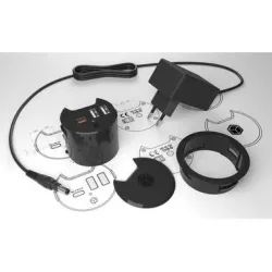 ICY BOX In-Desk USB Hub 60 mm black IB-HUB1407 2x USB-A 10W PD 3.0 & QC 3.0