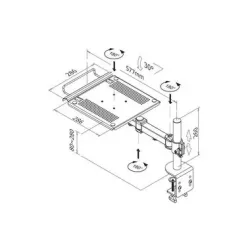 Neomounts by Newstar - Notebook-Bildschirmständer, Schwarz