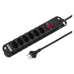 STEFFEN Steckdosenleiste 3m 20201136S schwarz 6 Stecker