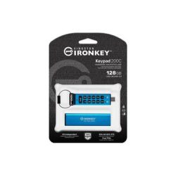 Kingston IronKey Keypad 200C - USB-Flash-Laufwerk - verschlüsselt - 128 GB - USB-C 3.2 Gen 1