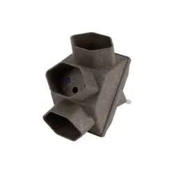 Steffen Mehrfachadapter Coffee sternförmig 3xT13 braun