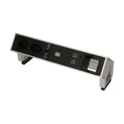 Bachmann Tischsteckdosenleiste DESK 2, 2x T13, 1x USB A/C, 1x Leer