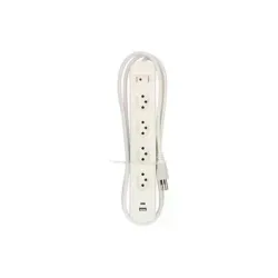 Max Hauri 165433 Steckdosenleiste mit Schalter Weiß CH-Stecker 1 St.