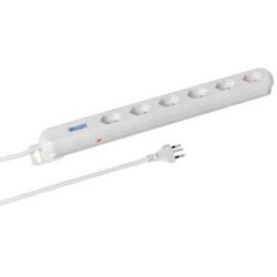 Steffen Steckdosenleiste Linea Plus Weiss | 6 × T13 | 3 m