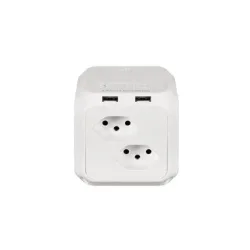 STEFFEN Stromverteiler CUBE 8x T13 2x USB-A