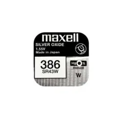 Maxell Europe LTD. Knopfzelle 386 SR43W , 10 Stück