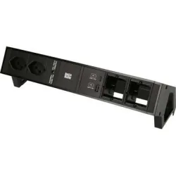 Bachmann Tischsteckdosenleiste DESK 2, 2x T13, 1x USB A/C, 2x Custom