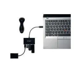 Kensington, Kensington K39124EU USB-Hub 4 Port USB-A, USB-C® USB 3.0 5 GBit/s mit USB-C® Stecker Schwarz CH1000 USB-C 4-Port Hub