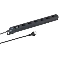 Steffen - Steckdosenleiste STEBA LINEA PLUS 6 × T13, 84X84MM