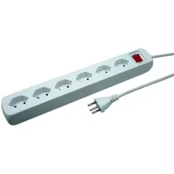 STEFFEN Steckdosenleiste 1,5m 207603216S weiss 6 Stecker