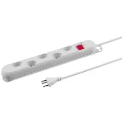 Steckdosenleiste mit Reset-Schalter | 5 × T13 | 3 m