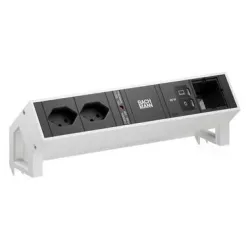 Bachmann Tischsteckdosenleiste DESK2 2xT13 1xUSB C/C 65W 1xCM weiss
