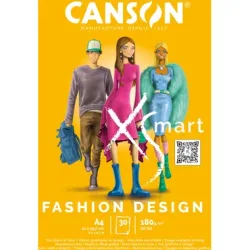 CANSON Zeichenblock Fashion Design A4 32250P000 blanko, 180g 30 Blatt