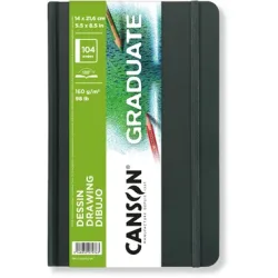 CANSON Skizzenbuch Graduate A5 31200L038 blanko, 160g 52 Blatt