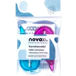 NOVOOO Korrekturroller Fancy 5mmx10m 319968 türkis, magenta 2 Stück