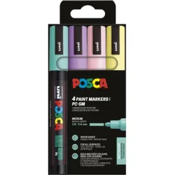 POSCA Marker 1.8-2.5mm PC-5M 4P SET 4 Stück, assortiert
