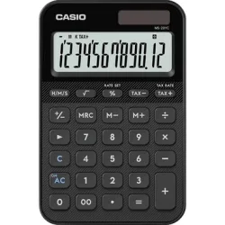 Casio Casio MS-20YC, Desktop, Einfacher Taschenrechner, Batterie/Solar, Schwarz Tischrechner Schwarz (L x B x H) 149.5 x