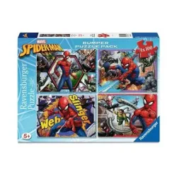 Ravensburger Verlag GmbH, Kinderpuzzle 4x100 Teile - Spider-Man - Rettung in der Not