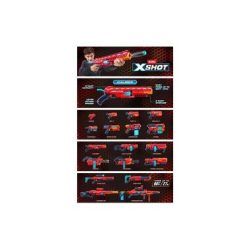 X-Shot Excel Caliber Blaster mit Darts Series 1