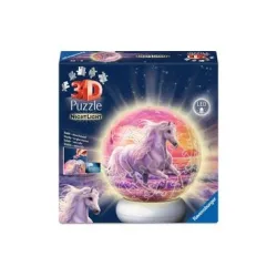 Ravensburger - Puzzle-Ball Nachtlicht Pferde am Strand, Multicolor