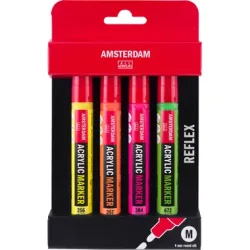 Amsterdam Acryl Marker Set Reflex | 4 Stück