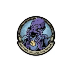 Glass Staff Don't Hate the Flayer Sticker Blau