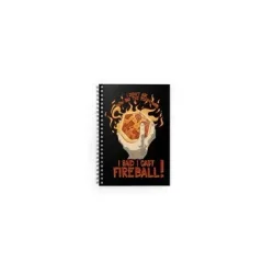 Glass Staff Notizbuch I Cast Fireball! Schwarz/Rot