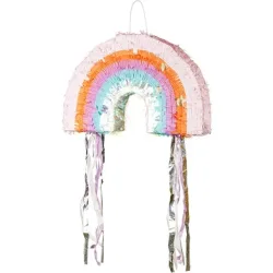 PARTYDECO Faltbare Pinata 50x33x10cm PINS5 Regenbogen