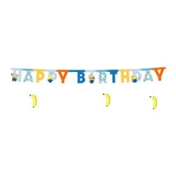 PARTYDECO Girlande Happy Bi. 50x153cm GRL130 Minions