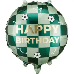 PARTYDECO Folienballon 35x35cm FB296 Happy Birthday, Bällen