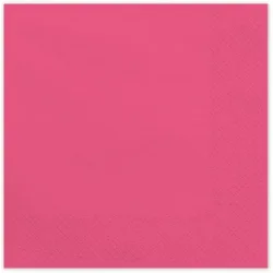 PARTYDECO Servietten 33x33cm SP33-109-006 dunkelrosa 20 Stück