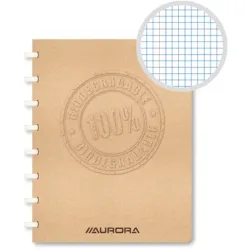 ADOC Spiralbuch BIO A5 3055.150 braun, kariert 72 Blatt