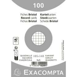 Exacompta - Karteikarten, 105x148mm, Weiss